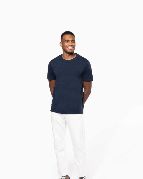 T-Shirts personnalisable KARIBAN T-shirt slub écoresponsable col rond manches courtes homme