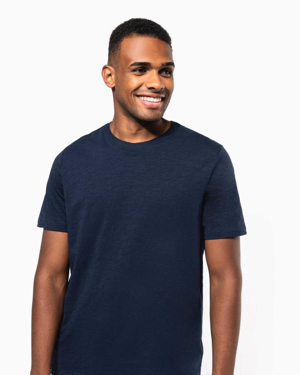T-Shirts personnalisable KARIBAN T-shirt slub écoresponsable col rond manches courtes homme