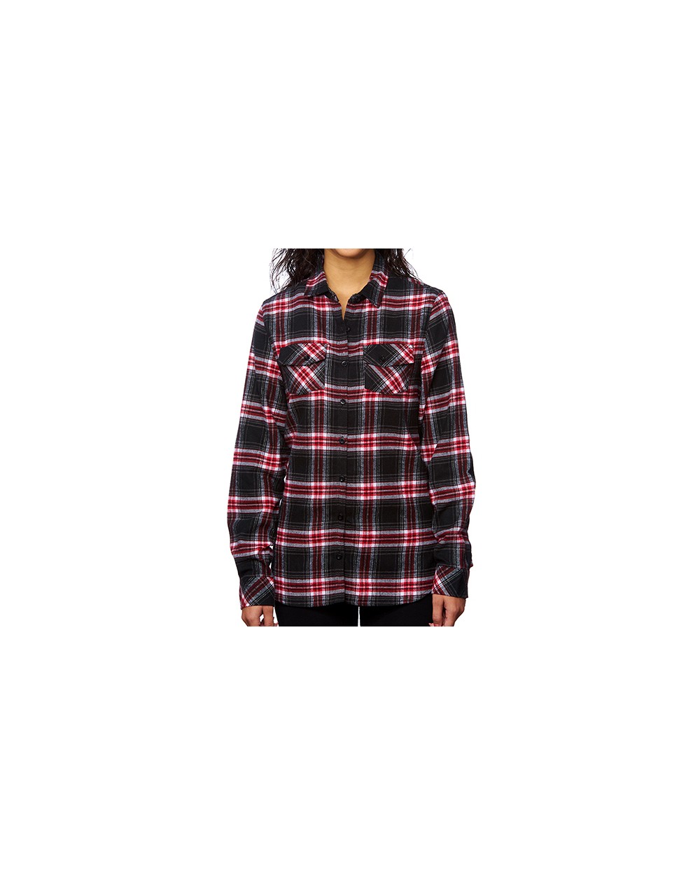 Hemden BURNSIDE Women`s Woven Plaid Flannel Shirt voor bedrukking &amp; borduring