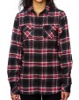 BURNSIDE Women's Woven Plaid Flannel Shirt Hemden personalisierbar