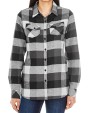 BURNSIDE Women's Woven Plaid Flannel Shirt Hemden personalisierbar
