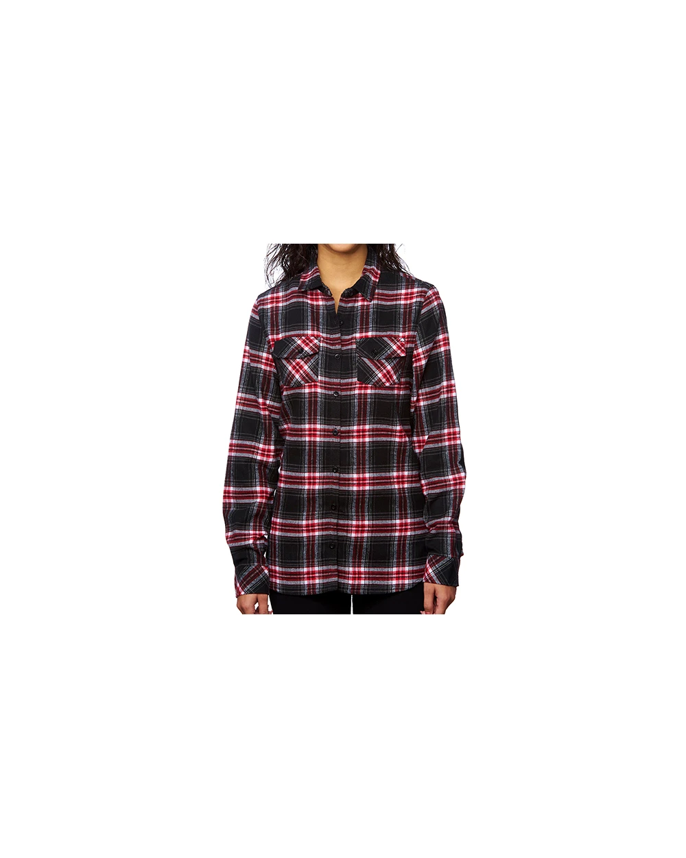 Chemises personnalisable BURNSIDE Women's Woven Plaid Flannel Shirt