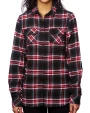Chemises personnalisable BURNSIDE Women's Woven Plaid Flannel Shirt
