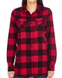 BURNSIDE Women's Woven Plaid Flannel Shirt Hemden personalisierbar