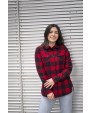 BURNSIDE Women's Woven Plaid Flannel Shirt Hemden personalisierbar