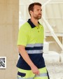 Polo's VELILLA TWO-TONE HIGH VISIBILITY SHORT SLEEVE POLO SHIRT voor bedrukking &amp; borduring
