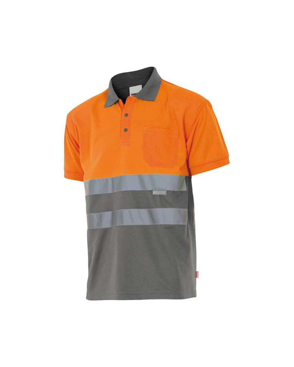VELILLA TWO-TONE HIGH VISIBILITY SHORT SLEEVE POLO SHIRT Poloshirts personalisierbar