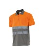 Polo's VELILLA TWO-TONE HIGH VISIBILITY SHORT SLEEVE POLO SHIRT voor bedrukking &amp; borduring