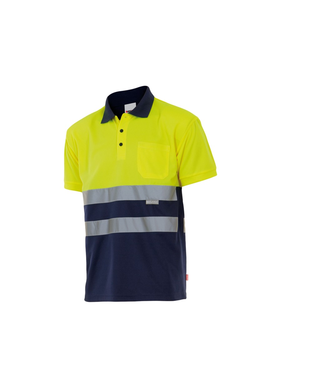 VELILLA TWO-TONE HIGH VISIBILITY SHORT SLEEVE POLO SHIRT Poloshirts personalisierbar
