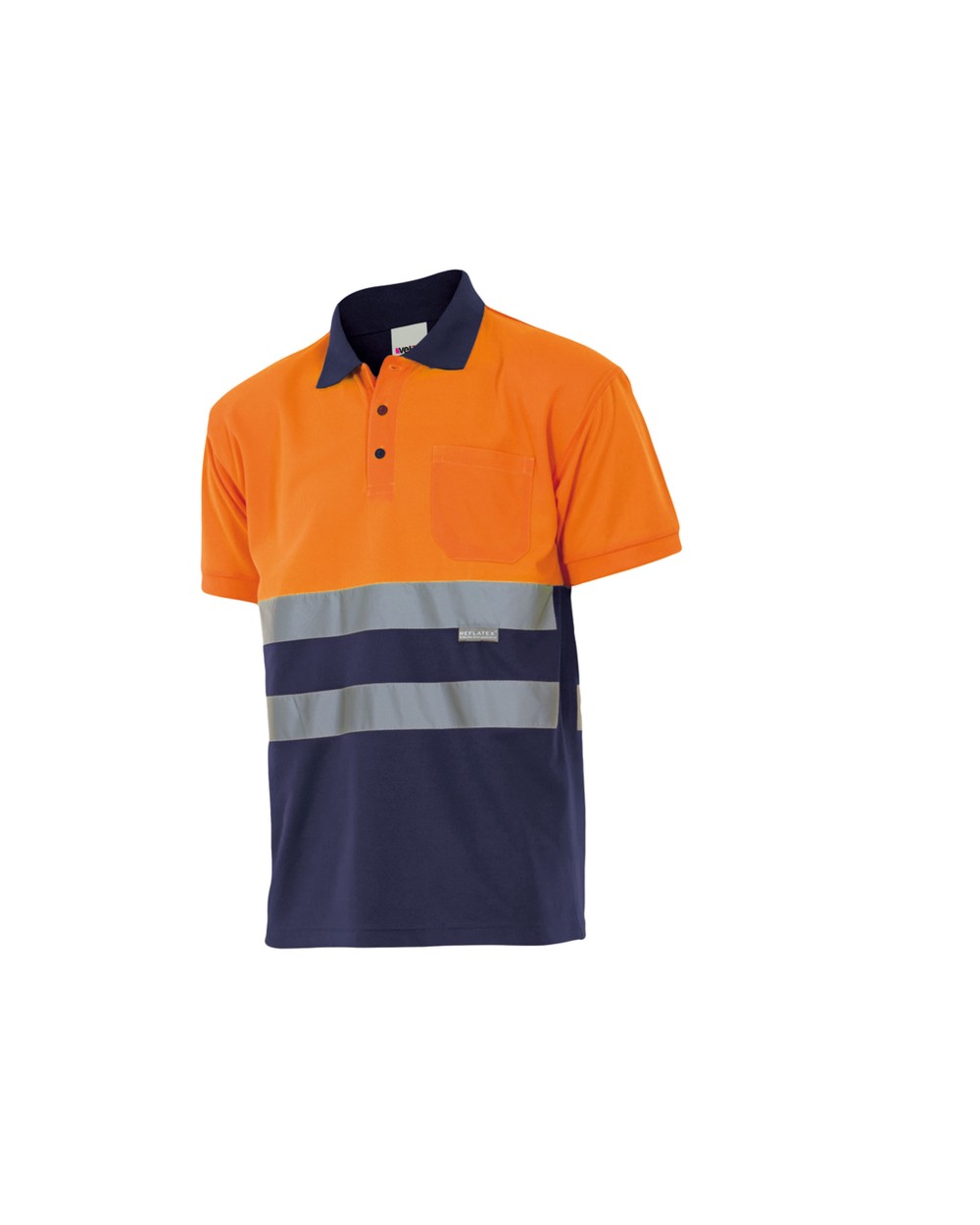VELILLA TWO-TONE HIGH VISIBILITY SHORT SLEEVE POLO SHIRT Poloshirts personalisierbar