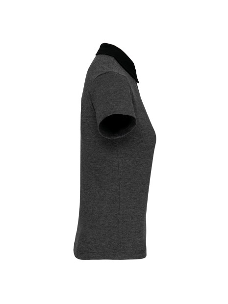 KARIBAN Polo jersey bicolore femme /api/colors/46b0b1e9-af61-4a9e-b283-c5deaaeb2bf4 personnalisable