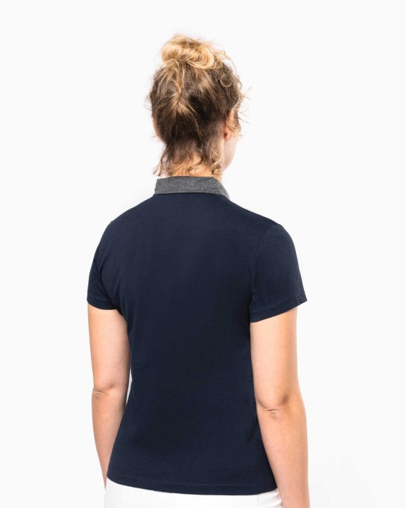 Polos personnalisable KARIBAN Polo jersey bicolore femme