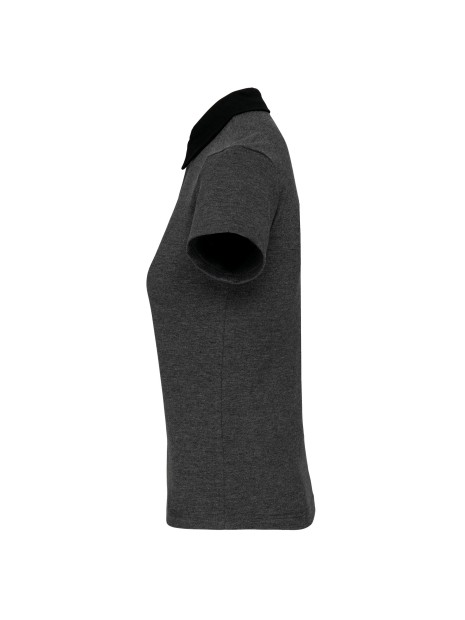 KARIBAN Polo jersey bicolore femme /api/colors/46b0b1e9-af61-4a9e-b283-c5deaaeb2bf4 personnalisable