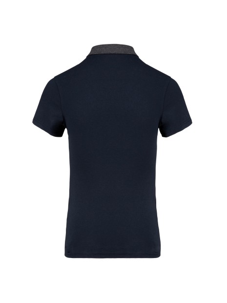 KARIBAN Polo jersey bicolore femme /api/colors/2b460528-2a24-4ca0-9dfa-4cd76593f0e3 personnalisable