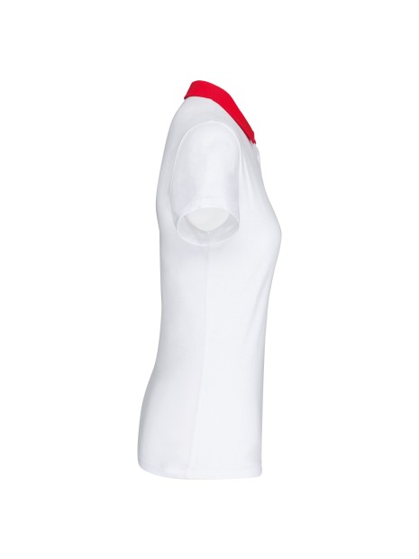 KARIBAN Polo jersey bicolore femme /api/colors/9f92a202-c244-4977-9a4f-b1dea2a1d7fd personnalisable