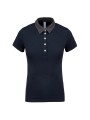 KARIBAN Polo jersey bicolore femme /api/colors/2b460528-2a24-4ca0-9dfa-4cd76593f0e3 personnalisable