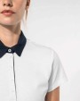 Polos personnalisable KARIBAN Polo jersey bicolore femme