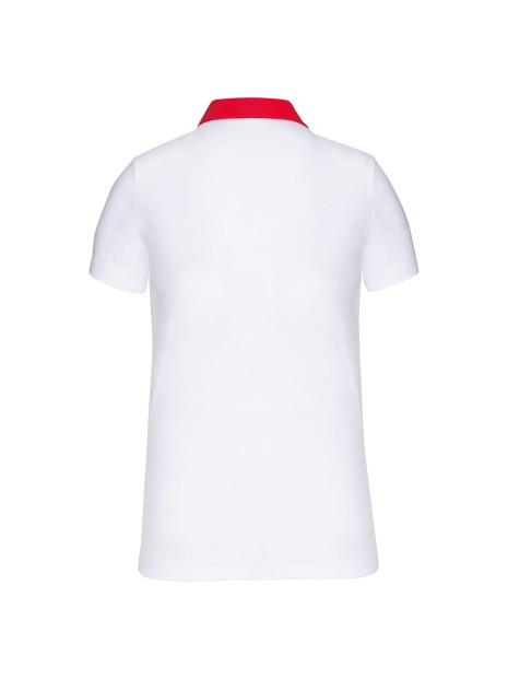 KARIBAN Polo jersey bicolore femme /api/colors/9f92a202-c244-4977-9a4f-b1dea2a1d7fd personnalisable