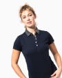 KARIBAN Zweifarbiges Jersey-Polohemd für Damen Poloshirts personalisierbar