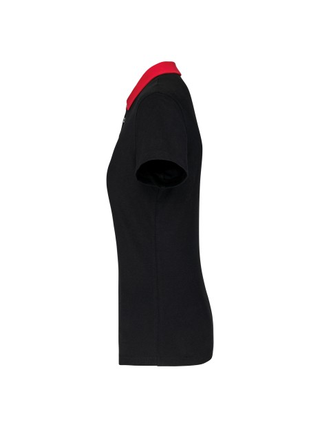 KARIBAN Polo jersey bicolore femme /api/colors/b084ccc6-964d-4c40-a33e-0f276869188a personnalisable