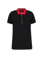 KARIBAN Polo jersey bicolore femme /api/colors/b084ccc6-964d-4c40-a33e-0f276869188a personnalisable