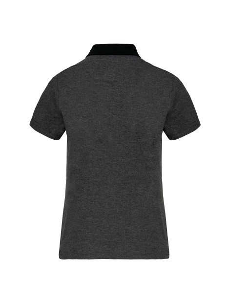 KARIBAN Polo jersey bicolore femme /api/colors/46b0b1e9-af61-4a9e-b283-c5deaaeb2bf4 personnalisable