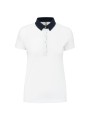 KARIBAN Polo jersey bicolore femme /api/colors/7106f99d-2e20-4f66-8e9f-e598d6240563 personnalisable