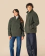 Polar Fleeces SPASSO Uniseks sweater van sherpa met kwartrits en afhangende schouders voor bedrukking &amp; borduring