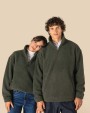 Polar Fleeces SPASSO Uniseks sweater van sherpa met kwartrits en afhangende schouders voor bedrukking &amp; borduring