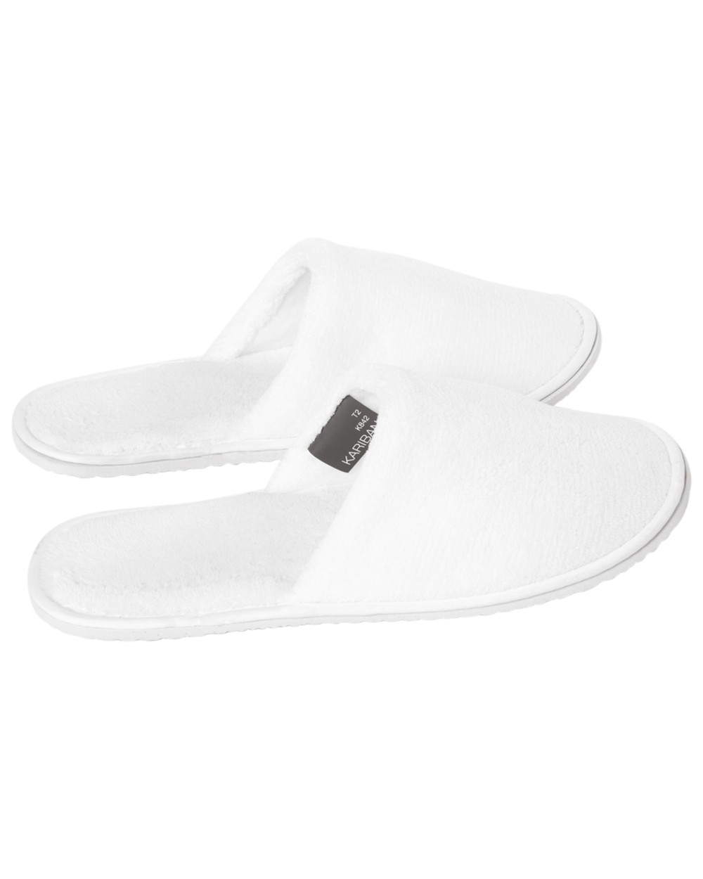 Benodigdheden KARIBAN Uniseks badstofslippers voor bedrukking &amp; borduring