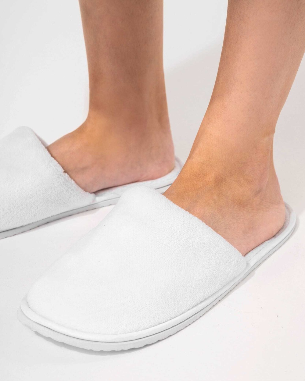 Benodigdheden KARIBAN Uniseks badstofslippers voor bedrukking &amp; borduring