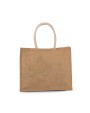 Tote bags KIMOOD Jute Strandtas voor bedrukking &amp; borduring