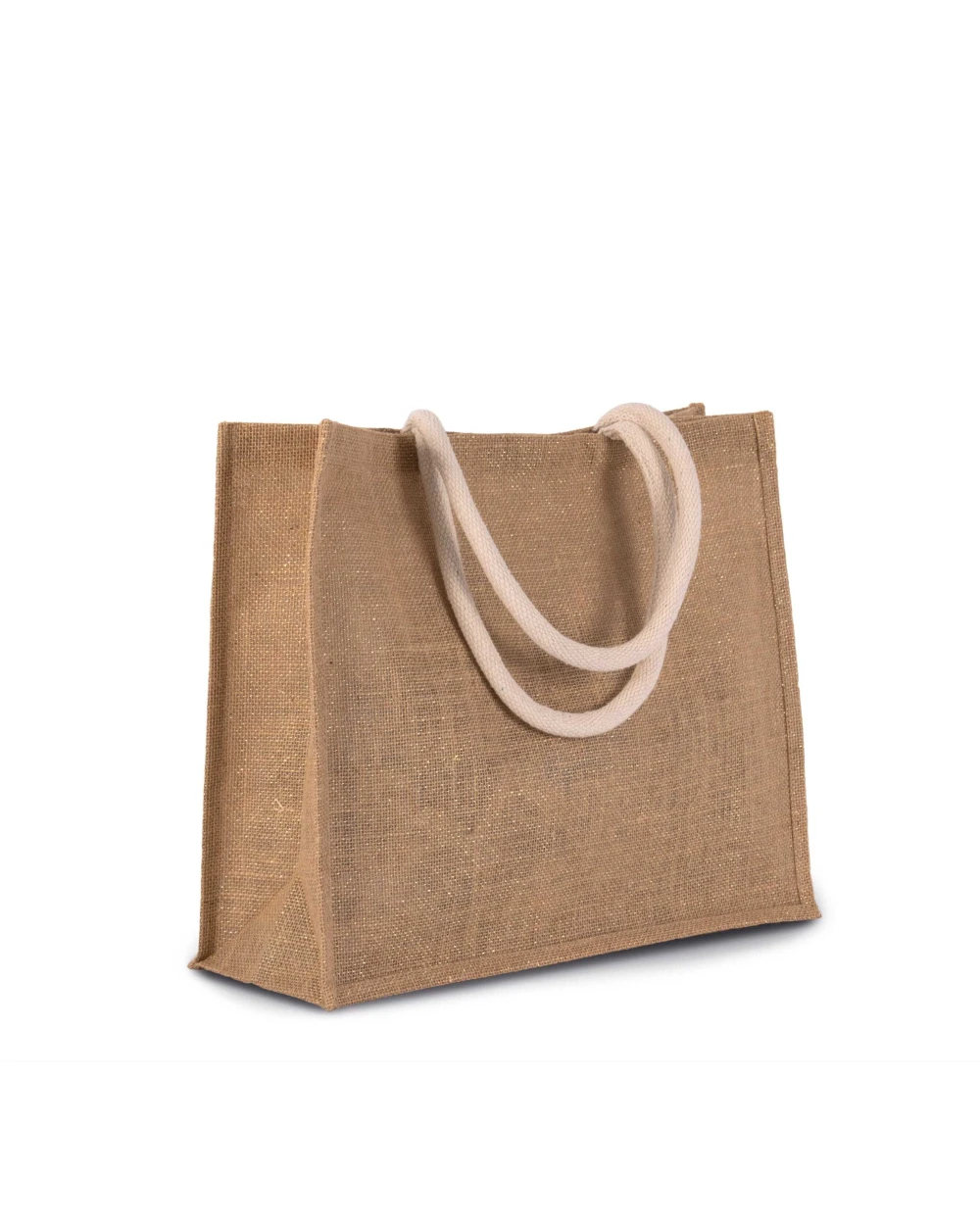 Tote bags KIMOOD Jute Strandtas voor bedrukking &amp; borduring