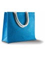 Tote bags KIMOOD Jute Strandtas voor bedrukking &amp; borduring