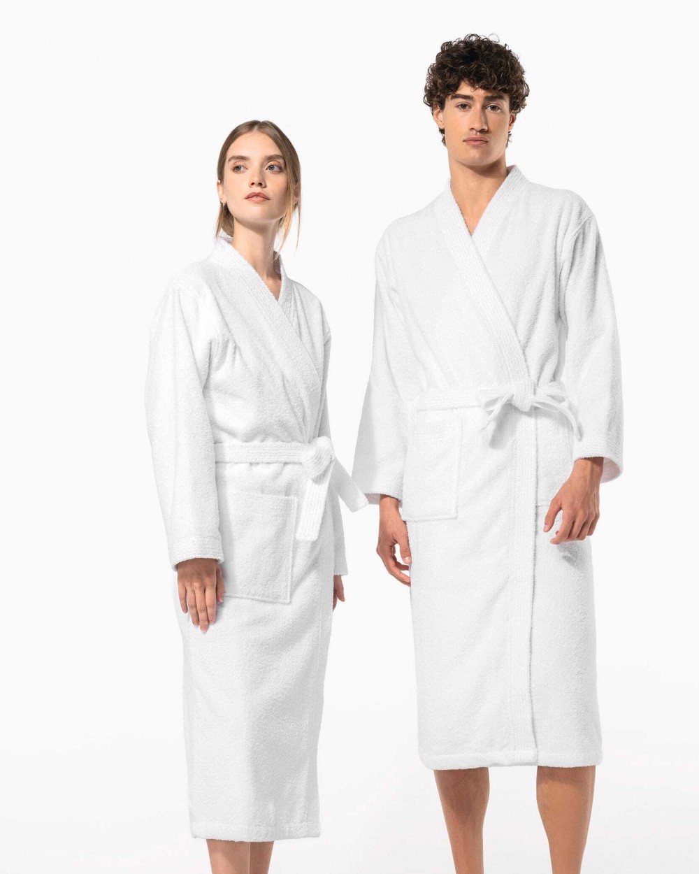 Bad artikelen KARIBAN Kimono badjas voor bedrukking &amp; borduring
