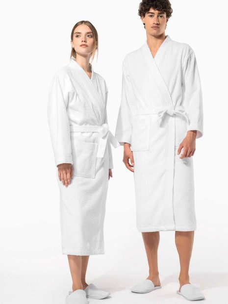 Produits éponges à personnaliser KARIBAN Peignoir col kimono 