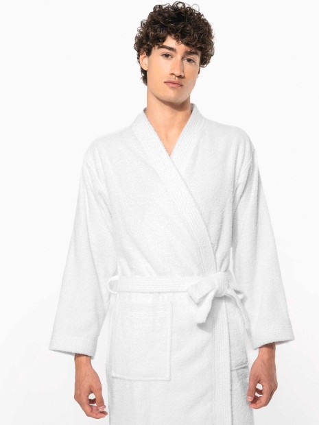 Produits éponges à personnaliser KARIBAN Peignoir col kimono 