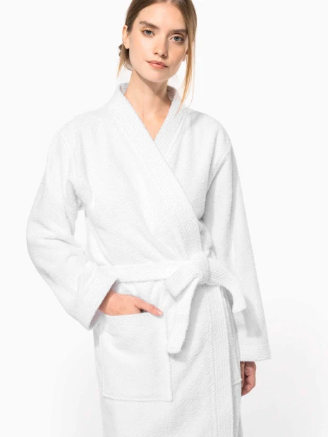 Produits éponges à personnaliser KARIBAN Peignoir col kimono 
