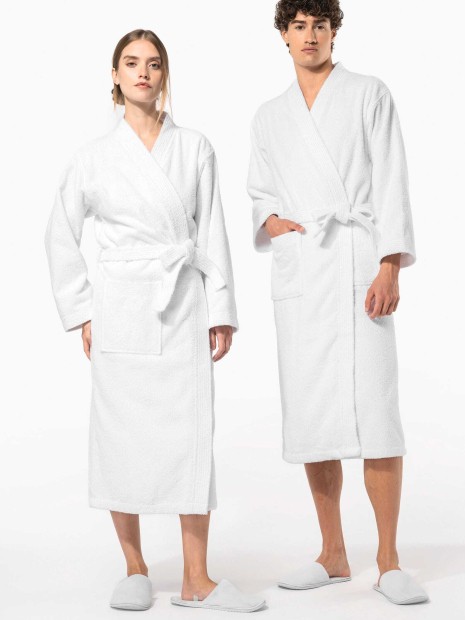 Produits éponges à personnaliser KARIBAN Peignoir col kimono 