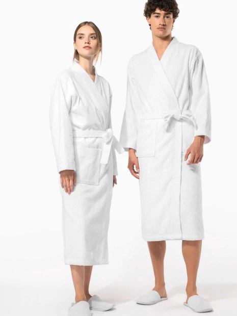 Produits éponges à personnaliser KARIBAN Peignoir col kimono 