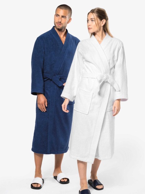 Produits éponges à personnaliser KARIBAN Peignoir col kimono 
