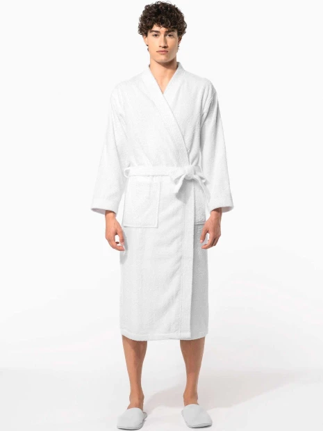 Produits éponges à personnaliser KARIBAN Peignoir col kimono 