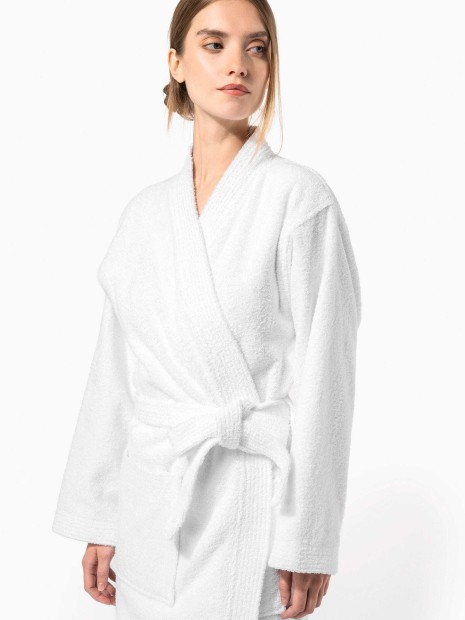 Produits éponges à personnaliser KARIBAN Peignoir col kimono 