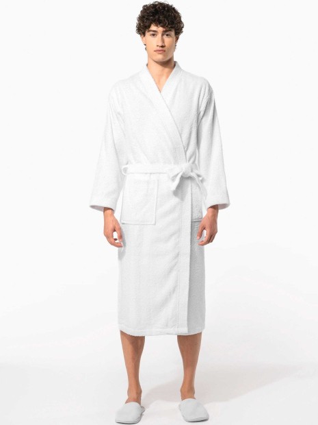 Produits éponges à personnaliser KARIBAN Peignoir col kimono 