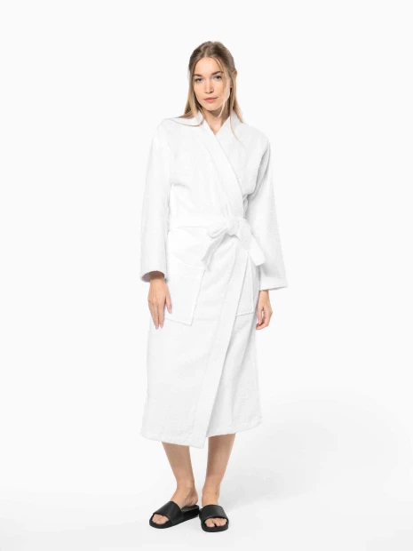 Produits éponges à personnaliser KARIBAN Peignoir col kimono 
