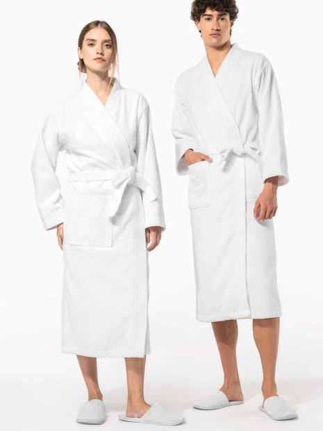 Produits éponges à personnaliser KARIBAN Peignoir col kimono 