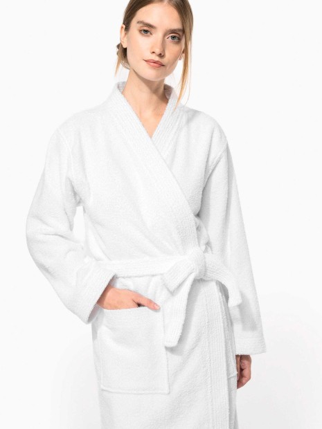 Produits éponges à personnaliser KARIBAN Peignoir col kimono 