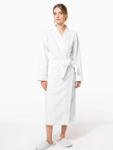 Produits éponges à personnaliser KARIBAN Peignoir col kimono 
