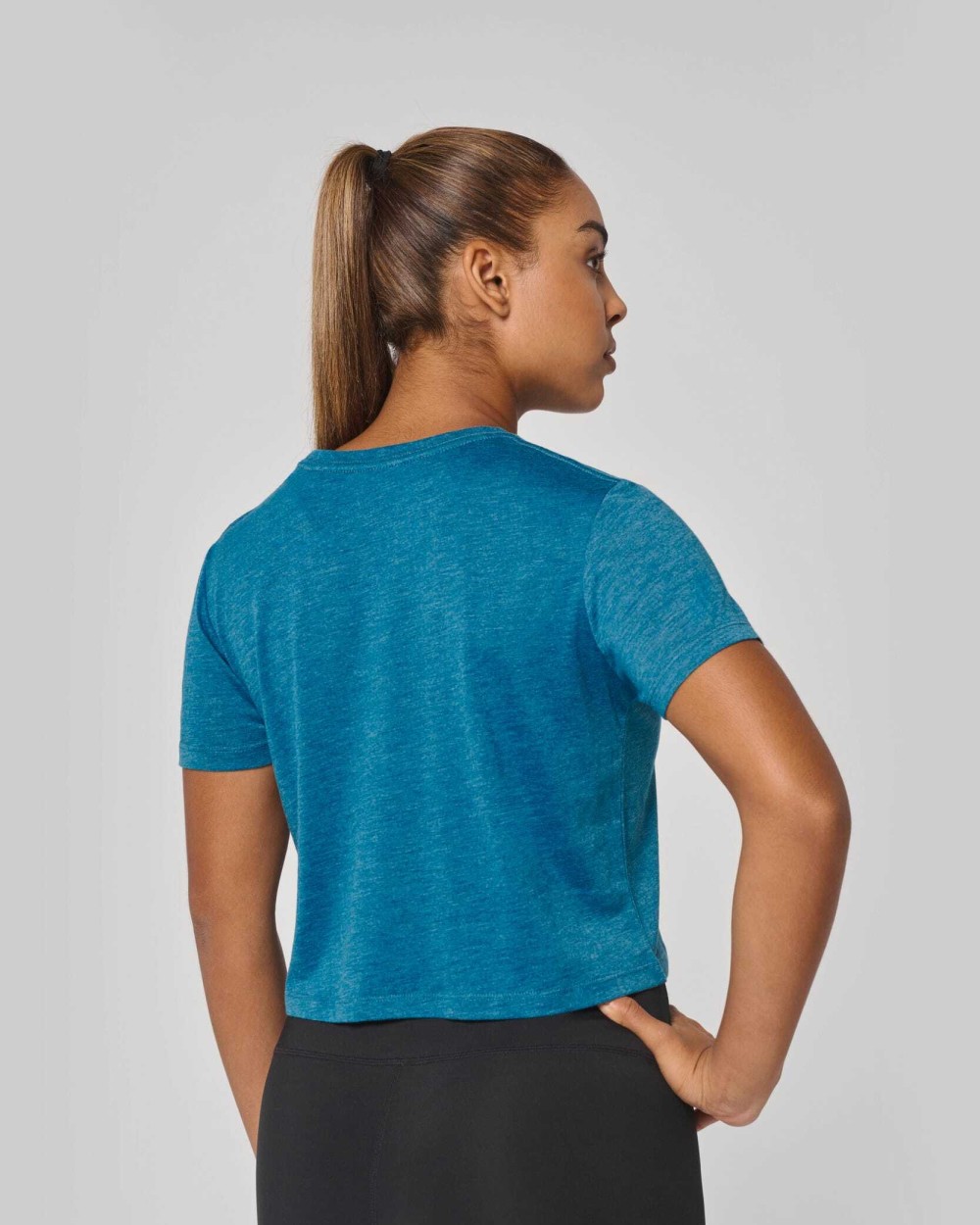 T-shirts PROACT Triblend dames croptop voor bedrukking &amp; borduring