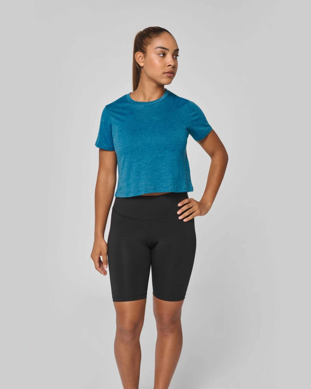 PROACT Triblend-Crop Top für Damen T-Shirts personalisierbar